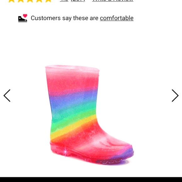 Olive & Eddie Rainbow Rain Boots 🌈 size 13 - Picture 3 of 12